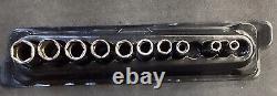 Snap On 112STMMY 1/4 Drive 6 Point Chrome Metric Deep Socket Set Missing 5, 7