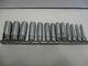 Snap On 112stmmy 13 Piece 1/4 Drive Metric 6 Point Deep Socket Set 4mm To 15mm