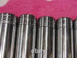 Snap-On 12 Pc 1/2 Drive 6 Point Standard Flank Drive Deep Socket Set 313TSYA