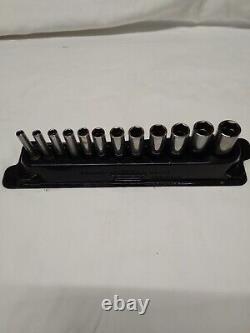 Snap-On 12-Piece 1/4 Drive 6-Point Deep Socket 5-15 mm