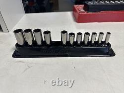 Snap On 12pc 3/8 Drive 12-Point Deep Metric Socket Set 8-19mm 212SFMY 2022