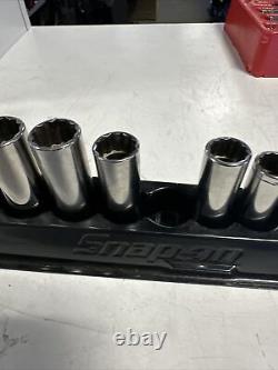 Snap On 12pc 3/8 Drive 12-Point Deep Metric Socket Set 8-19mm 212SFMY 2022