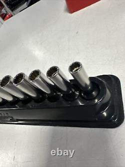 Snap On 12pc 3/8 Drive 12-Point Deep Metric Socket Set 8-19mm 212SFMY 2022