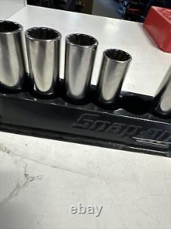 Snap On 12pc 3/8 Drive 12-Point Deep Metric Socket Set 8-19mm 212SFMY 2022