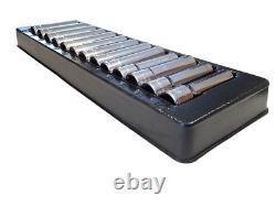 Snap On 13 Piece 1/2 Drive 12 POINT Metric Deep Socket Set 12 to 24MM 313SMYA