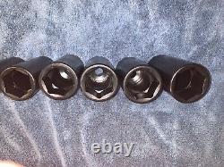 Snap On 13 pc 1/2 Dr 6-Point SAE Flank Drive Deep Impact Socket Set 1/2-1-1/4