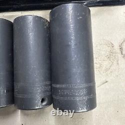 Snap-On 14 pc 3/8 Drive 12-Point Metric Flank Drive Deep Impact 214SIMDFMYA