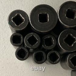 Snap On 16 Piece Socket Set 3/8 Drive 6 Point Deep Well Part #SIFM