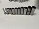 Snap-on 211sfsy 1/4 7/8 3/8 Drive 11 Piece 6 Point Sae Deep Socket Set 8dc