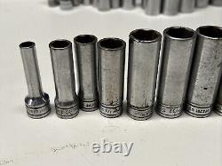 Snap-On 211SFSY 1/4 7/8 3/8 Drive 11 Piece 6 Point SAE Deep Socket Set 8DC