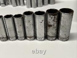 Snap-On 211SFSY 1/4 7/8 3/8 Drive 11 Piece 6 Point SAE Deep Socket Set 8DC