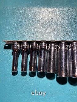 Snap On 211SFSY 1/4 7/8 3/8 Drive 11 Piece 6 Point SAE Deep Socket Set USA