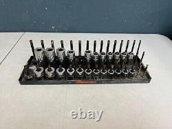 Snap On 23 Piece 3/8 Drive 6-Point Metric Deep & Shallow Socket Set 8mm-19mm