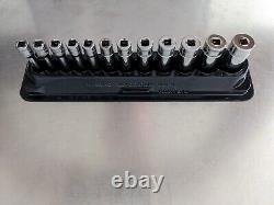 Snap On 24-Piece 1/4 Drive 6-Point Deep/Shallow Metric Socket Set 5-15mm