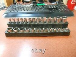 Snap-On 26 PIECE 1/4 DRIVE METRIC 6 POINT DEEP + SHORT SOCKET SET 4MM TO 15MM