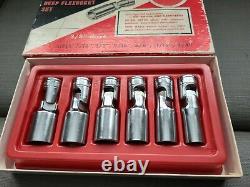 Snap On 3/8 Drive 206fua 6 Point Sae Deep Flexocket Swivel Socket 7/16-3/4