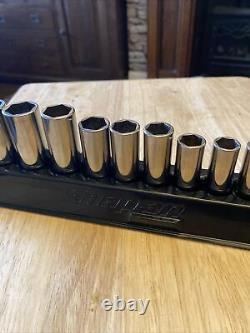 Snap On, 3/8 Drive, 6 Point, Extra Deep, Socket Set, 6-20mm, 215YSFSMY, In Tray