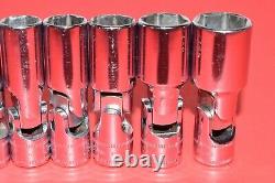 Snap-On 3/8 Drive 8 PIECE Metric 6-Point 10 19mm Deep Universal Socket Set