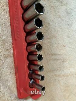 Snap On 3/8 Drive Deep Socket Set, 6 Point Sae, Magnetic Tray