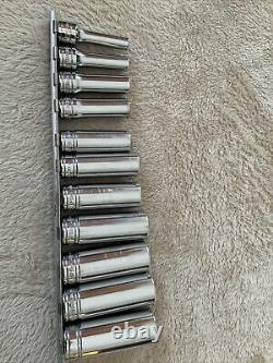 Snap On 3/8 Drive Deep Socket Set, Sae, 6 Point