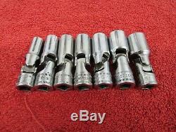 Snap On 3/8 Drive Metric 10 18 mm 6 Point Deep Swivel Socket Set