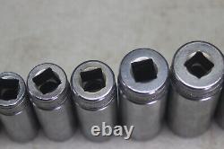 Snap On 3/8 Inch Drive 12 Point Deep Socket Set SF081 1/4 SF281 7/8 11 Pcs