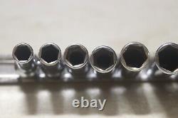 Snap On 3/8 Inch Drive Metric 6 Point Deep Socket Set 9mm 19mm