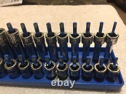 Snap On 30 pc 3/8 Drive 6-Point Metric (6mm-20mm) Shallow & Deep Socket Sets