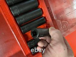 Snap-On 313SIMA 13 pc 1/2 Drive 6-Point SAE Flank Deep Impact Socket Set