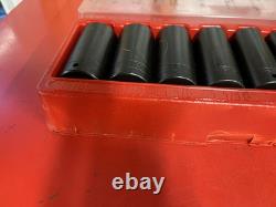 Snap-On 313SIMA 13 pc 1/2 Drive 6-Point SAE Flank Deep Impact Socket Set