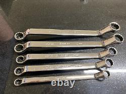 Snap On 5 pc 12-Point Drive 60° Deep Offset Box Wrench Set XOM605