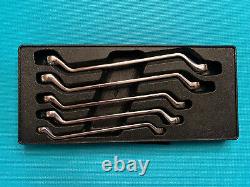Snap On 5pc 12-point metric flank drive 60 degree deep offset box wrench set