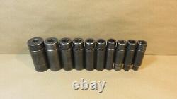 Snap On 6 Point Deep Sockets USA 1/2 Drive 3/4 Long