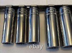 Snap-On A-267 3/8 Drive 12-Pieces 12-Point SAE Deep Socket Set USA