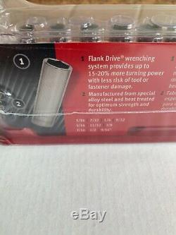 Snap On Deep 6 Point 1/4 Drive Socket Set. Sealed Magnetic Storage Set