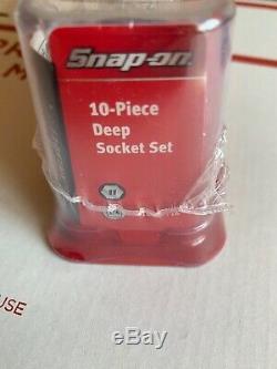 Snap On Deep 6 Point 1/4 Drive Socket Set. Sealed Magnetic Storage Set