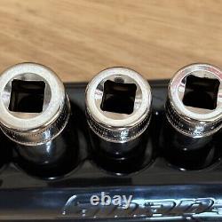 Snap On Metric Deep Socket Set 3/8 Drive 6 Point With Magnetic Tray 212SFSMY