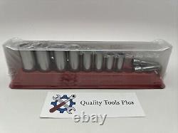 Snap-On NEW 11 pc 3/8 Drive 6-Point SAE Flank Drive Deep Socket Set 211SFSY