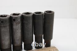 Snap On SIM 120-320 3/8 1 1/2 Drive 6 point 11 Pc Set Deep Impact Socket