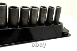 Snap On SIMFM214YA 8-19 21 24m 3/8 Drive 6 Point Deep Impact Socket Set USA