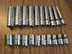 Snap-on Tools 1/4 Drive 20 Piece Sae Deep And Shallow 6-point Socket Set Sets