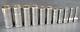 Snap On Tools 11 Pc 3/8 Drive Sae 6 Point Deep Chrome Socket Set 1/4 7/8