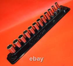 Snap On Tools 12pc 3/8 Drive 6-Point Semi-Deep Metric Socket Set