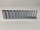 Snap On Tools 13pc 1/4 Drive Deep 6 Point Metric Socket Set 4mm 15mm 112stmmy