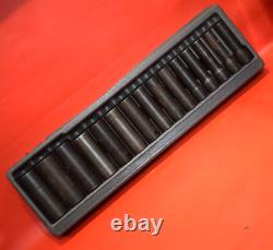 Snap On Tools 15pc 1/2 Drive 6-Point Deep Impact Socket Set 315SIMMYA rrp £449