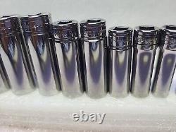 Snap On Tools 211SFSY 13 Pc 3/8 Drive 6 Point SAE Deep Socket Set. EUC