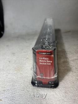 Snap On Tools 212SFSMY 3/8 Drive 6-Point Deep Socket 8-19mm Chrome SEALED