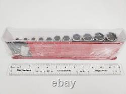 Snap On Tools NEW 211YSFSY 3/8 Drive 11 Piece Deep Socket Set with Magnetic Tray