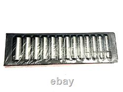 Snap On Tools NEW 313TSMYA 13 Piece 1/2 Drive METRIC Deep 6 Point Socket Set USA