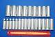 Snap-on Tools Nos 24 Piece 1/2 Drive 12-point Metric Deep Socket Set And Case